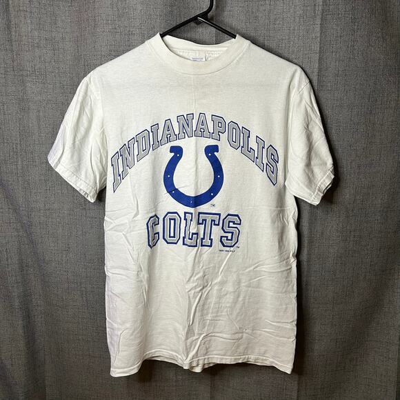 Vintage 1996 Logo 7 NFL Indianapolis Colts T-Shirt Men's Size Medium 90's - Picture 1 of 5